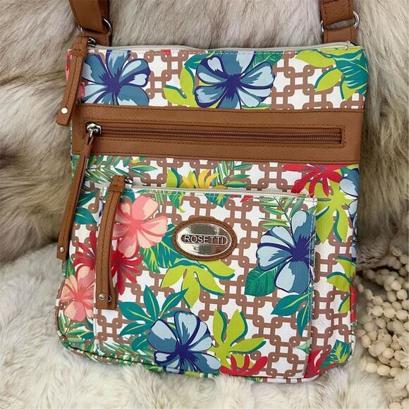 Rosetti Handbags - Rosetti Women's Floral Crossbody Bag Multicolor Casual Adjustable Strap